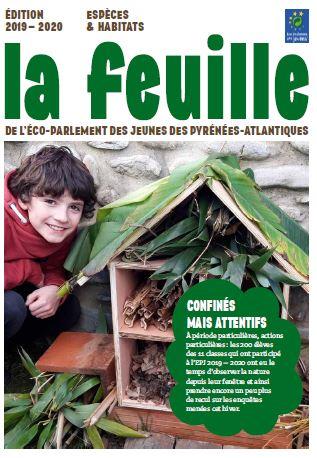 La feuille, le journal de l&#039;éco-parlement des jeunes des Pyrénées-Atlantiques