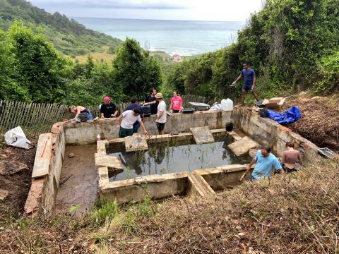 Restauration du lavoir d&#039;Erretegia