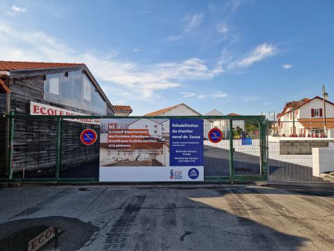 Port de Saint Jean de Luz : travaux sur la zone technique de Socoa