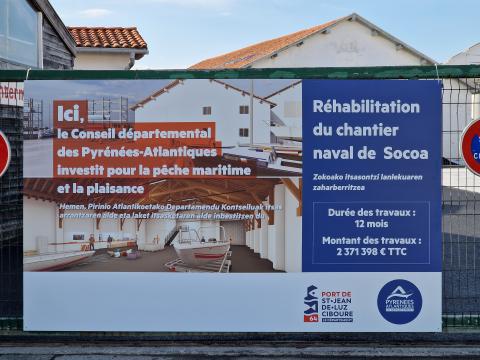 Réhabilitation du chantier naval de Socoa