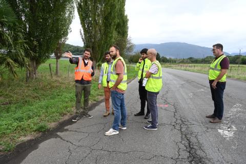 RD 238 : Lancement des travaux d’aménagement du cheminement piéton-vélo pour sécuriser l’accès au lycée de Soeix.