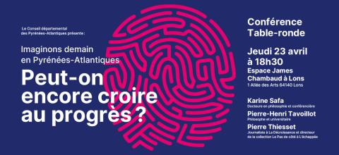 Conférence du 23 avril, peut-on encore croire au progrès ?