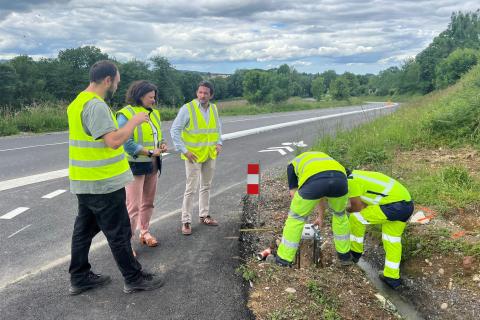 Livraison des travaux de l'ouverture de piste cyclable Soeix