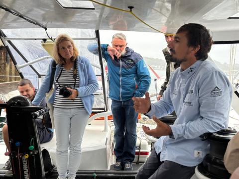en route avec J B Baramy pour le Vendée Globe